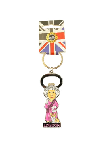 Queen & Corgi Keychain Bottle Opener