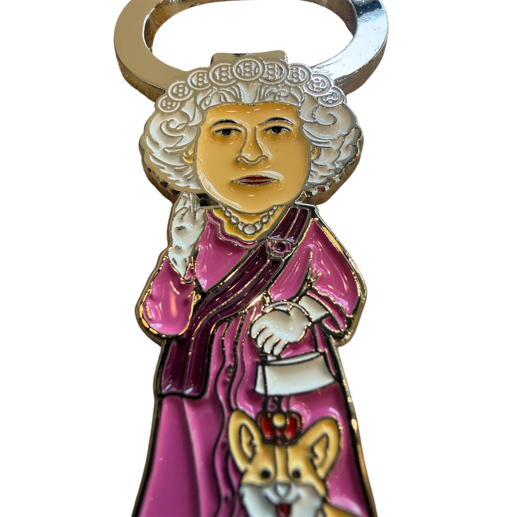 Queen & Corgi Keychain Bottle Opener