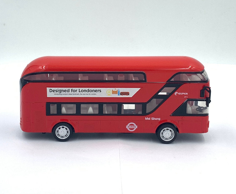 Large London Diecast Red Bus Toy