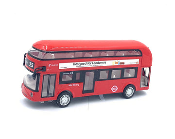 Large London Diecast Red Bus Toy