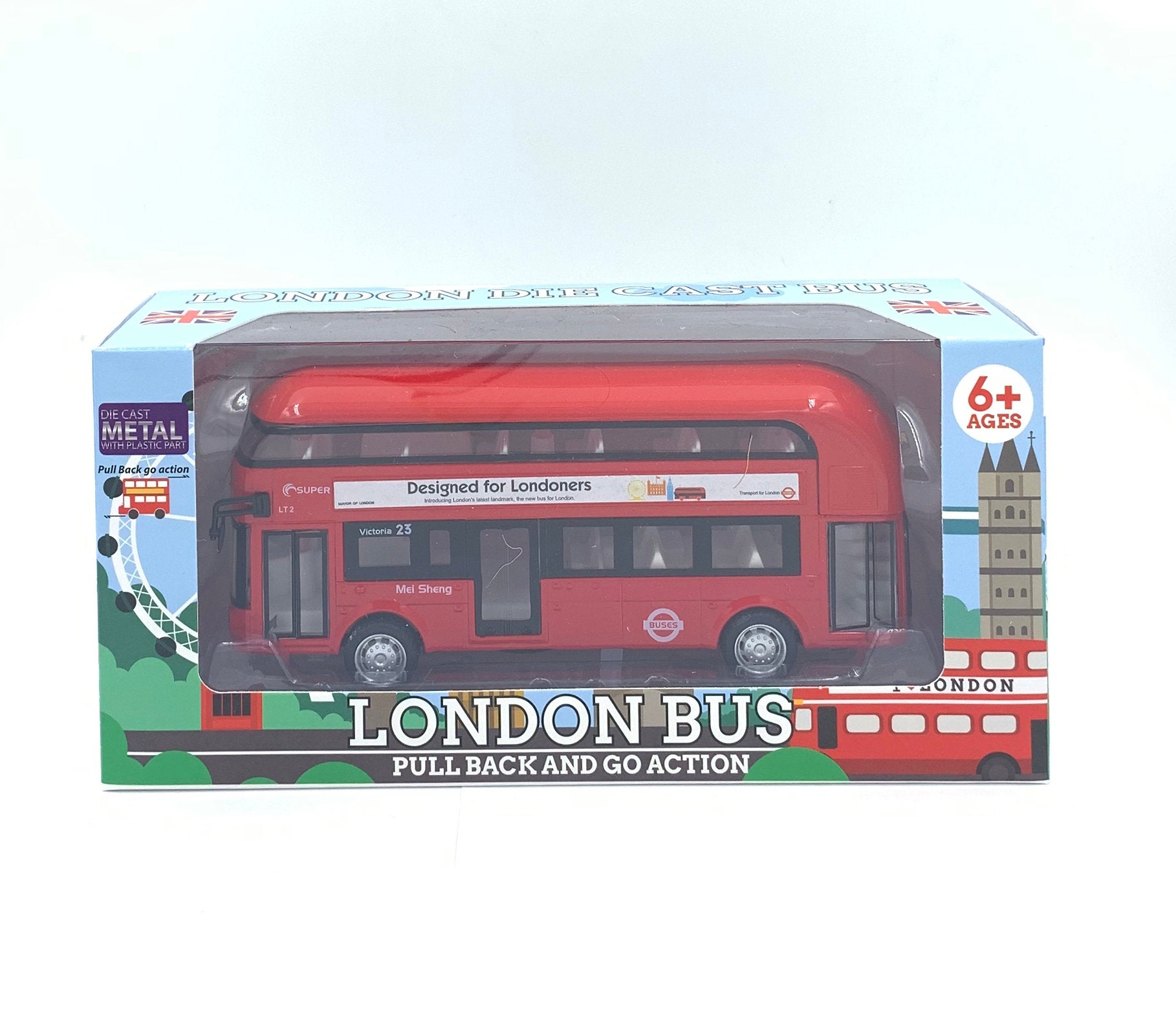 Medium London Diecast Bus Toy